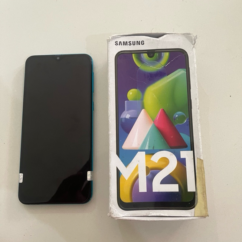 samsung m21 4/64 second fullset