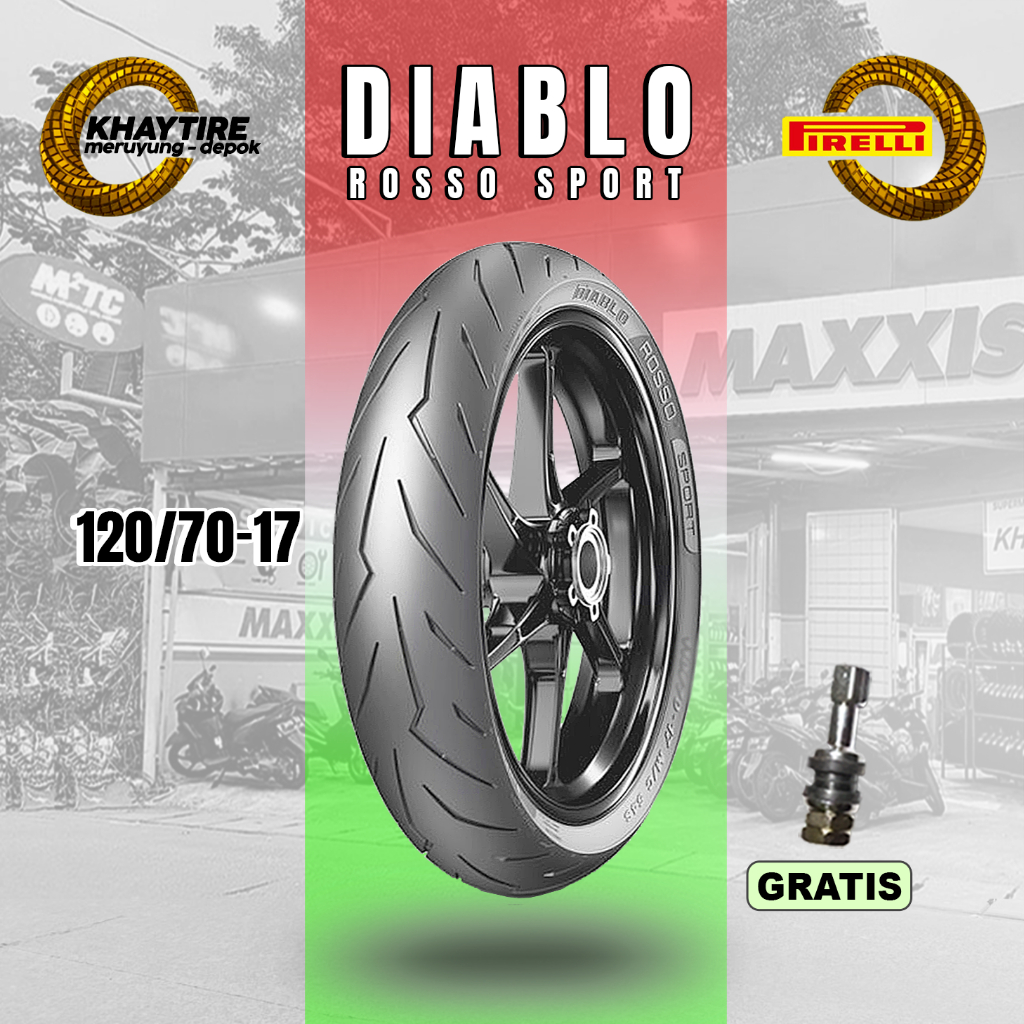 Ban Motor Sport - GTR - MX KING - Supermoto PIRELLI DIABLO ROSSO SPORT 120/70-17 TUBELESS