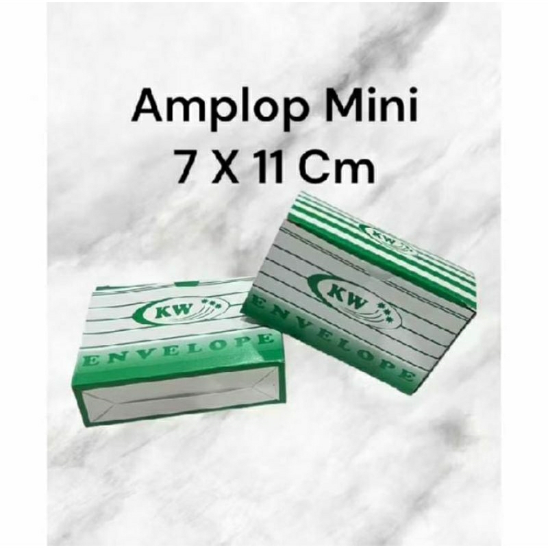 

AMPLOP MINI KW / AMPOP MINI POLOS / AMPOP MINI KW POLOS 50 Lembar