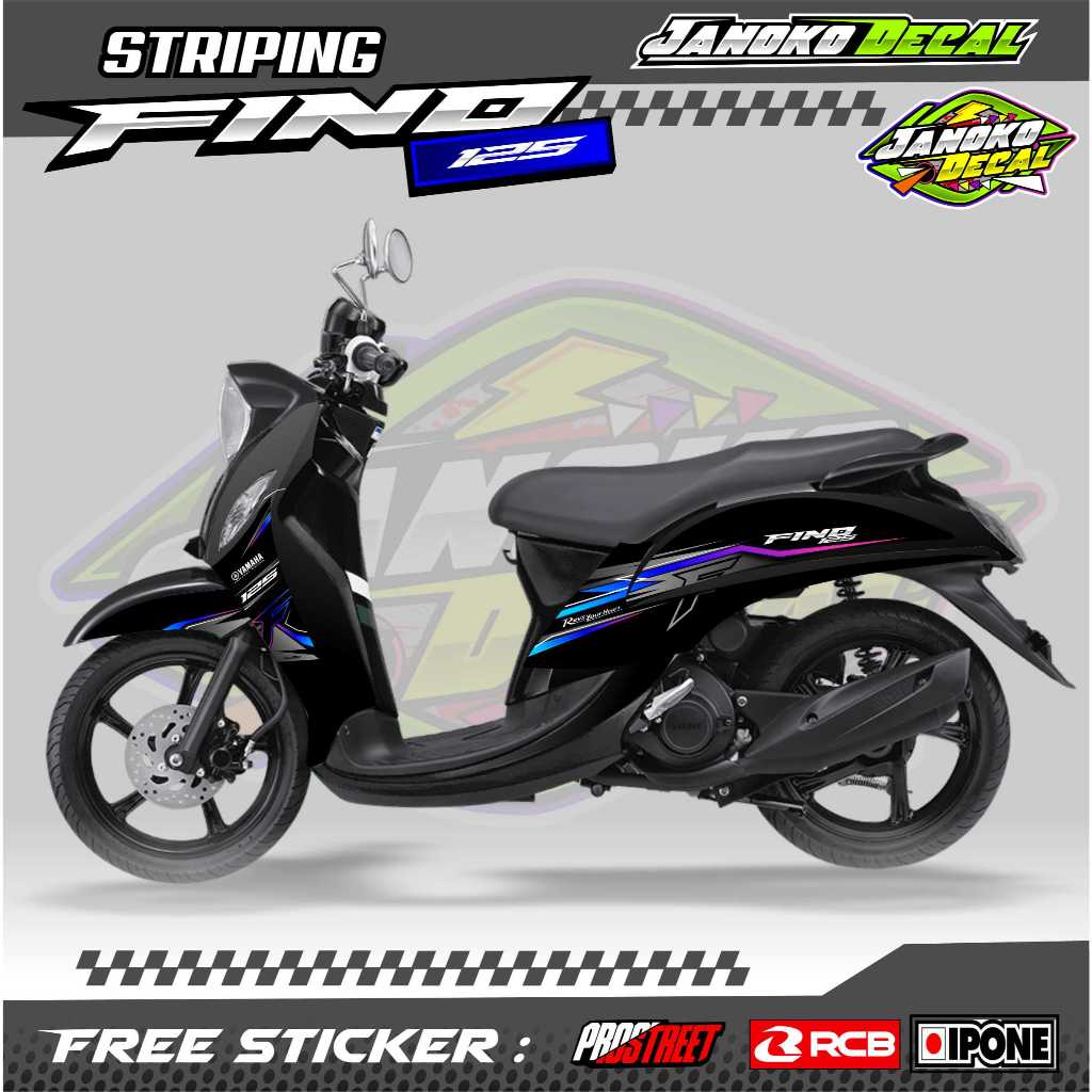 STRIPING VARIASI YAMAHA FINO 125 / STICKER LIST VARIASI MOTOR FINO 125