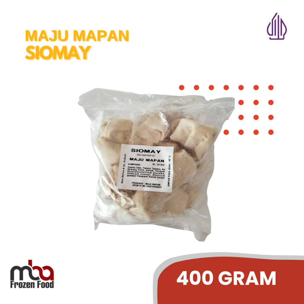 

Siomay Maju Mapan isi 22 pcs 400 gram /Siomay /Ikan /Nugget /Dimsum /Frozenfood /Makananringan /Camilan /OlahanIkan /Oleholeh /Steamboat /Grill /Gorengan
