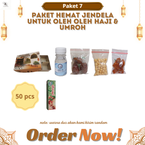 

paketan hemat chandni jendela untuk oleh oleh haji dan umroh 50 pcs (isi air zamzam 50 ml)