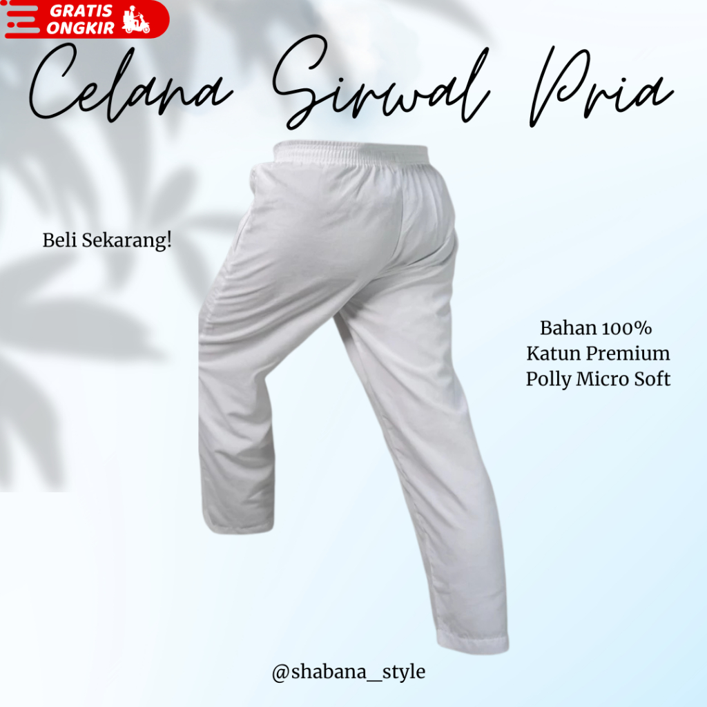 (TERLARIS) Celana Sirwal Pria Dewasa Casual Sirwal Jahitan Rapi Kualitas Terjamin