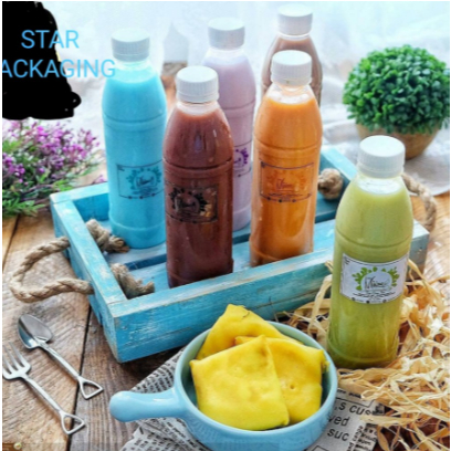 Botol 400ml Botol Plastik 400ml Botol Plastik PET 400ml Slim - Hitam