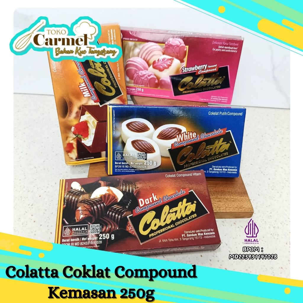 

Colatta Compound Coklat 250gr - Coklat Blok Warna