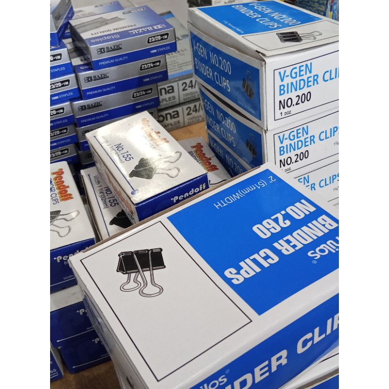 

BINDER CLIP BLACK NO. 107 NO. 111 NO.155 NO.200 NO.260 // BINDER CLIP BLACK