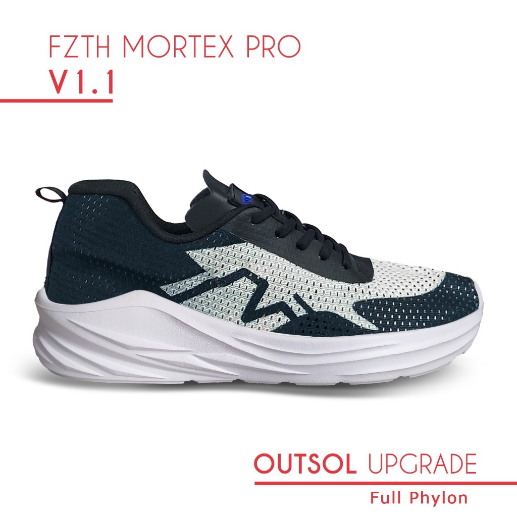 Sepatu Running Fzth Mortex Pro Sneakers Casual Sport Shoes Phylon_BLACK