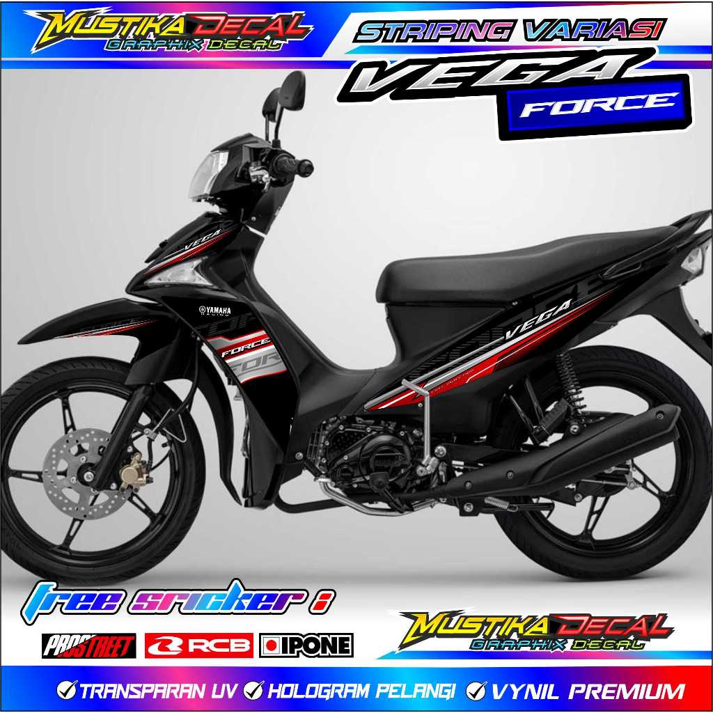 STRIPING VARIASI YAMAHA VEGA FORCE / STICKER VARIASI YAMAHA VEGA VEGA FORCE