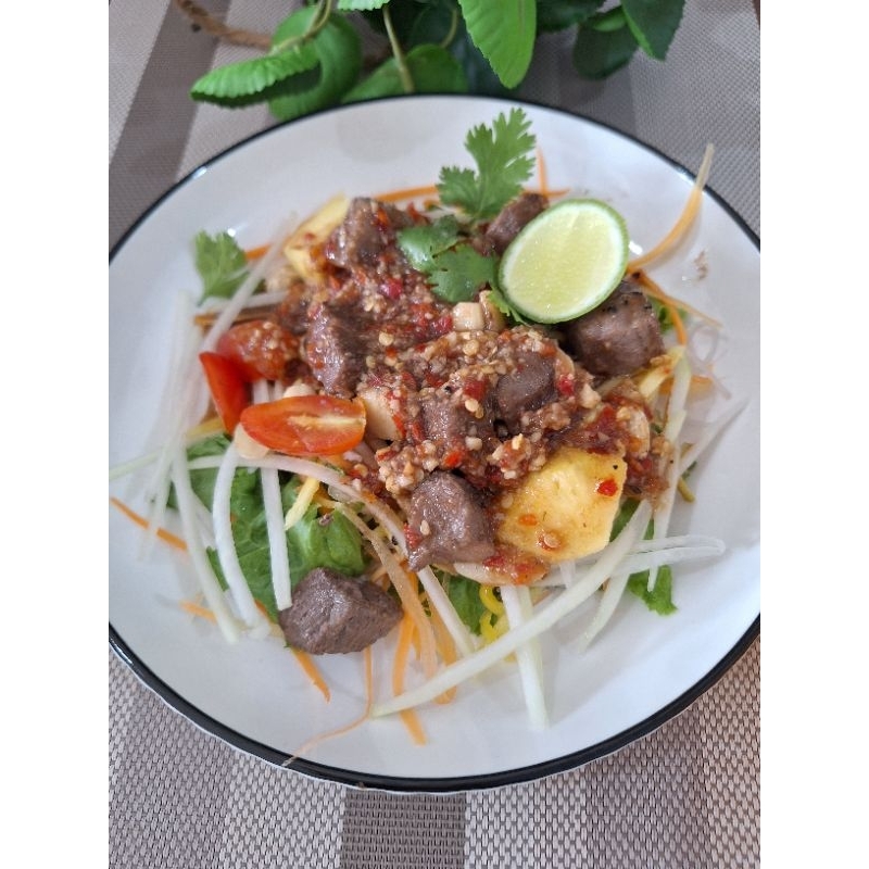 

Somtam beef daging salad thailand 500ml