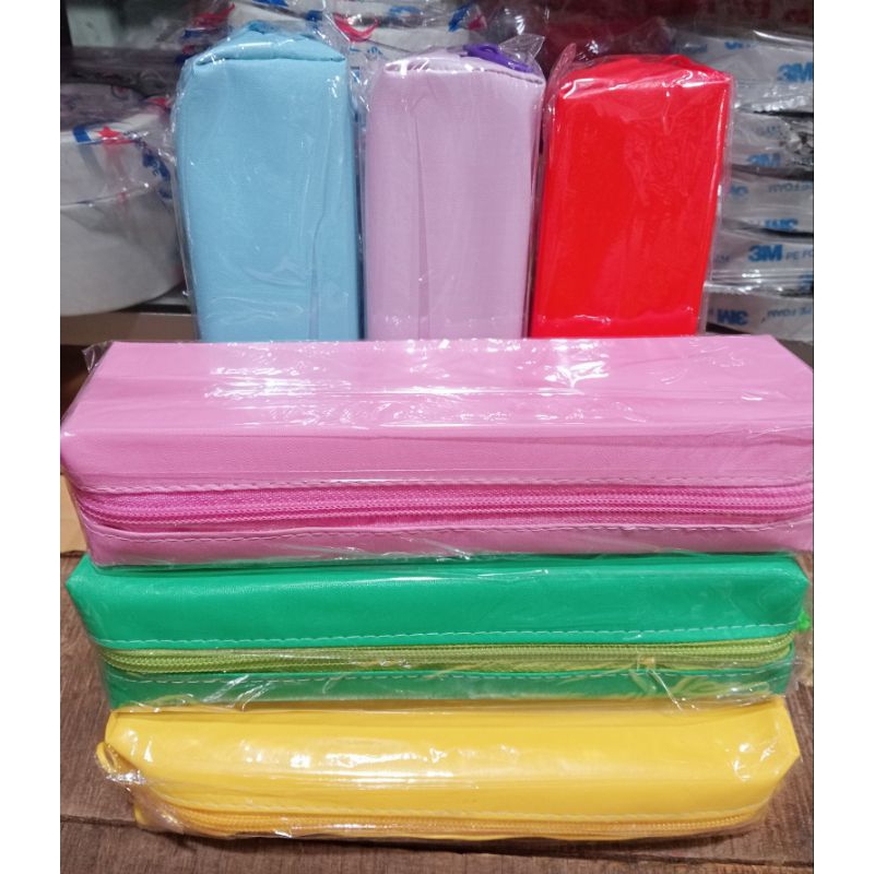 

Kotak pensil / Tas Pensil Resleting Bahan Kain