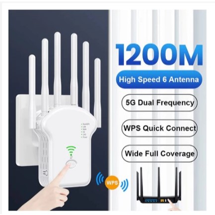 [ ws 016 ] WIFI Repeater Wireless/Repeater Wiffi 6 Antena/1200 Mbps Nirkabel/Repeater Wiffi 4g/Wi-Fi