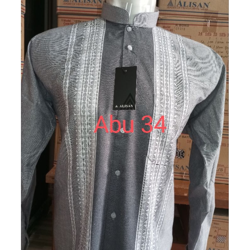 Koko Alisan lengan panjang bordir