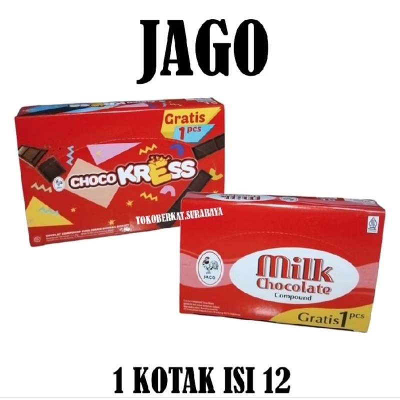 

Coklat Jago Milk Chocolate/Choco Kress isi 12