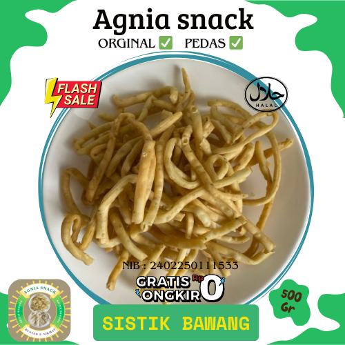 

Sistik Bawang 500 gram - sistik - cemilan - snack - stik bawang - pangsit bawang