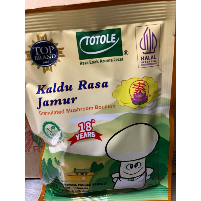 

Totole vegan kaldu rasa jamur 40gr