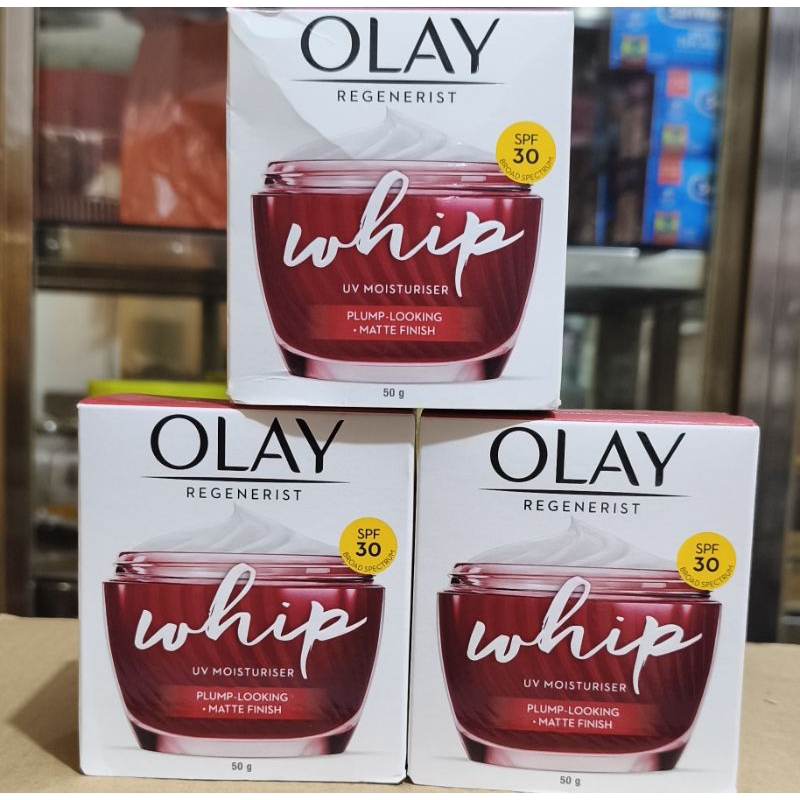 50ml Olay Regenerist Whip SPF 30 Moisturizer plump looking matte finish
