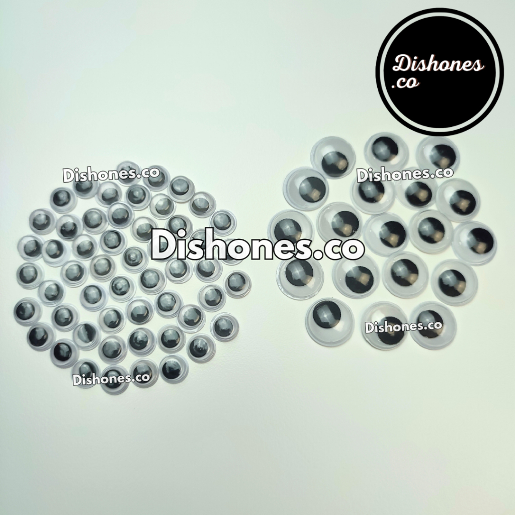 Mata Boneka Goyang Tapak Rata / Mata Boneka Tempel / Mata Boneka Rajut / Mote Rajut