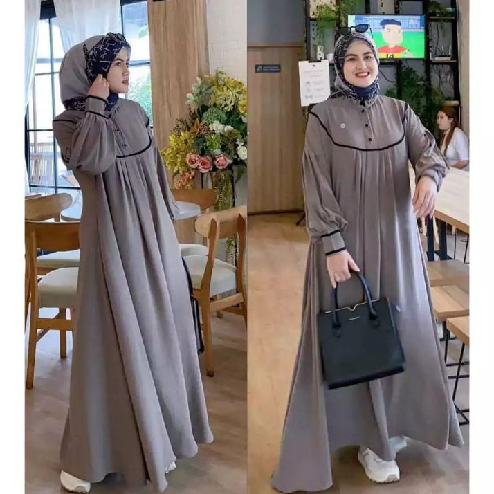 Gamis Wanita Terbaru2026 Jumbo Pakaian Lebaran Perempuan Viral Kondangan Seragam Pengajian 2026 Mode