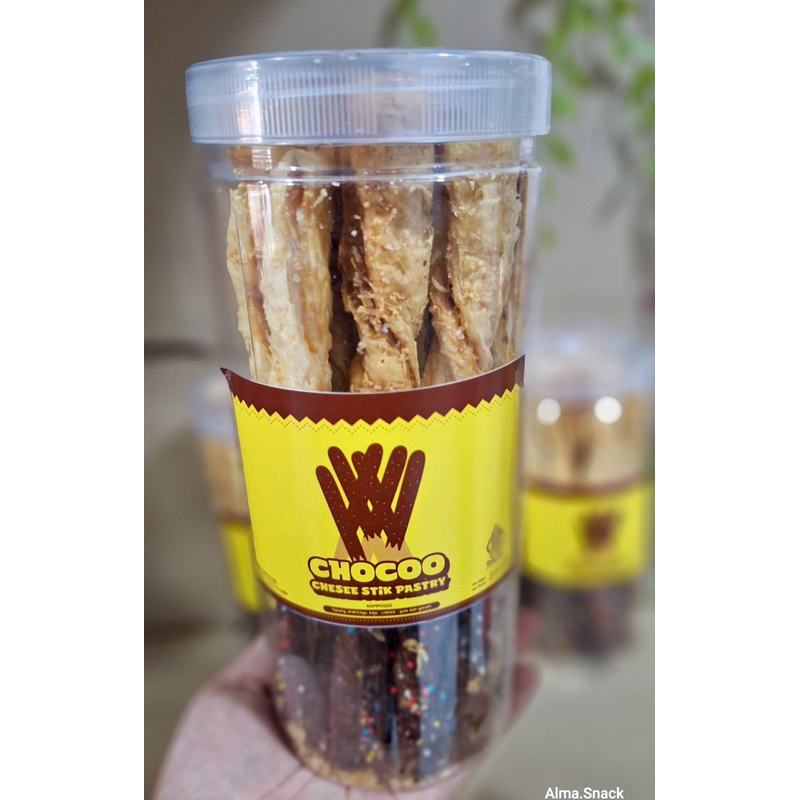 

CHOCOO CHESEE STIK PASTRY TOPLES TABUNG 1000ml ALMA.SNACK