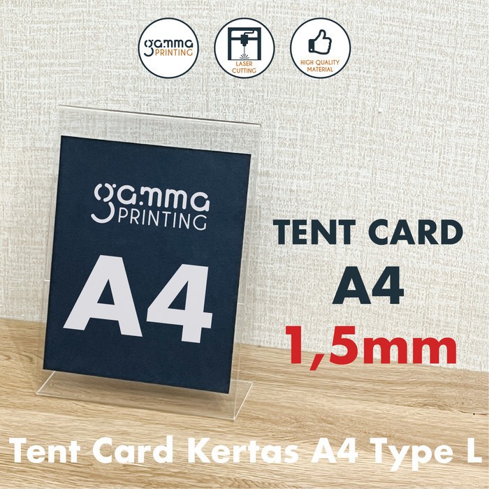 

Koota - Akrilik Tempat Brosur 1,5mm L A4 / Acrylic Tent Card Holder