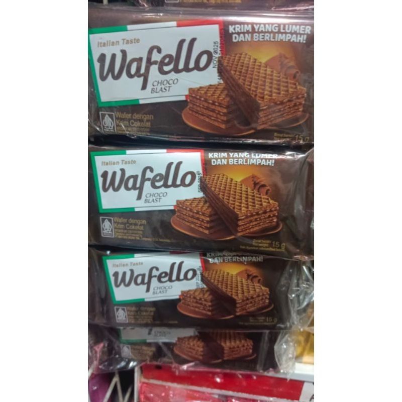 

Cemilan Wafello berbagai rasa isi 10 bungkus