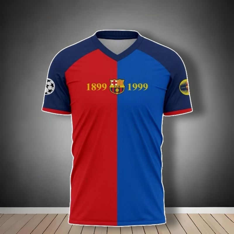 Jersey Baju Barcelona Home Fantasy 1999 2000