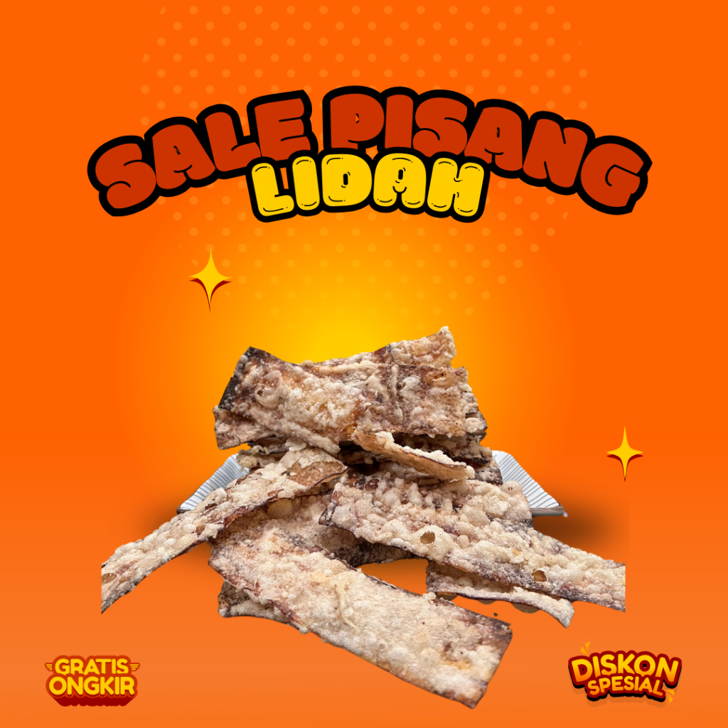 

Sale Pisang Lidah – Renyah & Manis Alami Camilan Kering Makanan Cemilan Snack