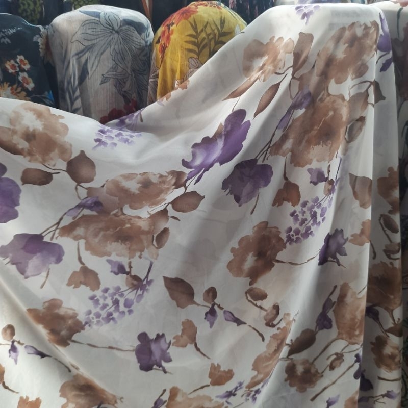 kain sifon motif | Harga/0,5 m | kain sifon meteran | kain sifon sutra | bahan sifon premium meteran