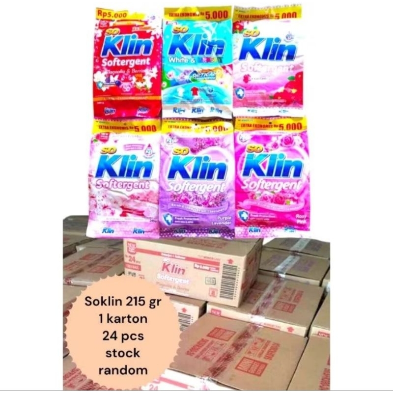 Soklin datargent bubuk 5000an 1 dus isi 24 pcs
