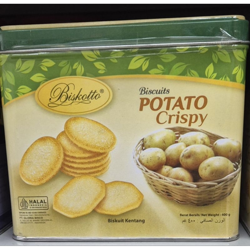 

Biskuit Dengan Kentang Biskotto Biscuits Potato Crispy 400g Tin - HK.