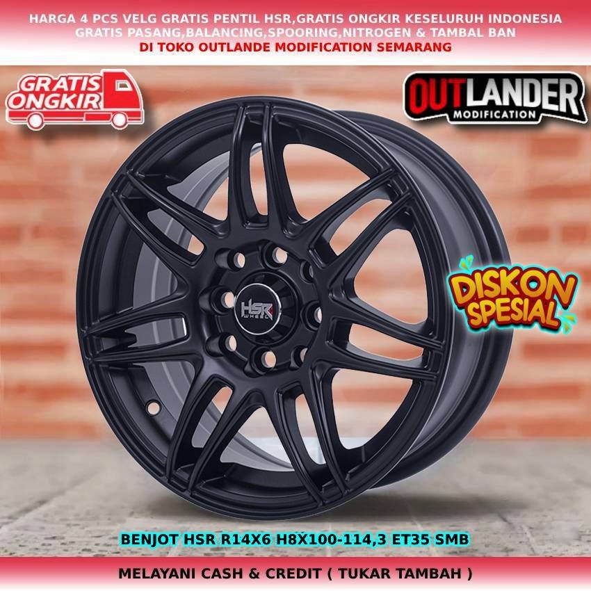 velg mobil racing r14, velg mobil kijang avanza xenia karimun wuling air ev mobilio hsr benjot r14