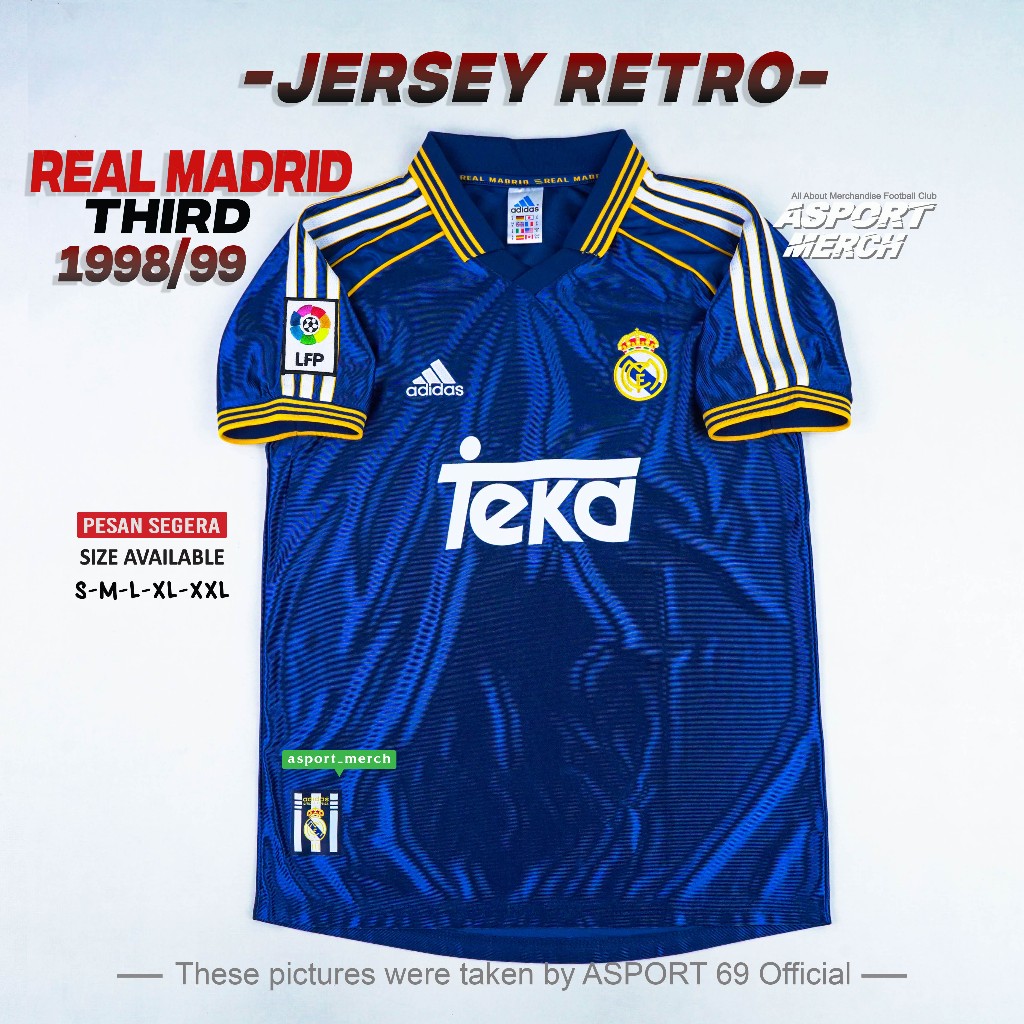 RETRO MADRID THIRD 1998 1999 TEKA NAVY
