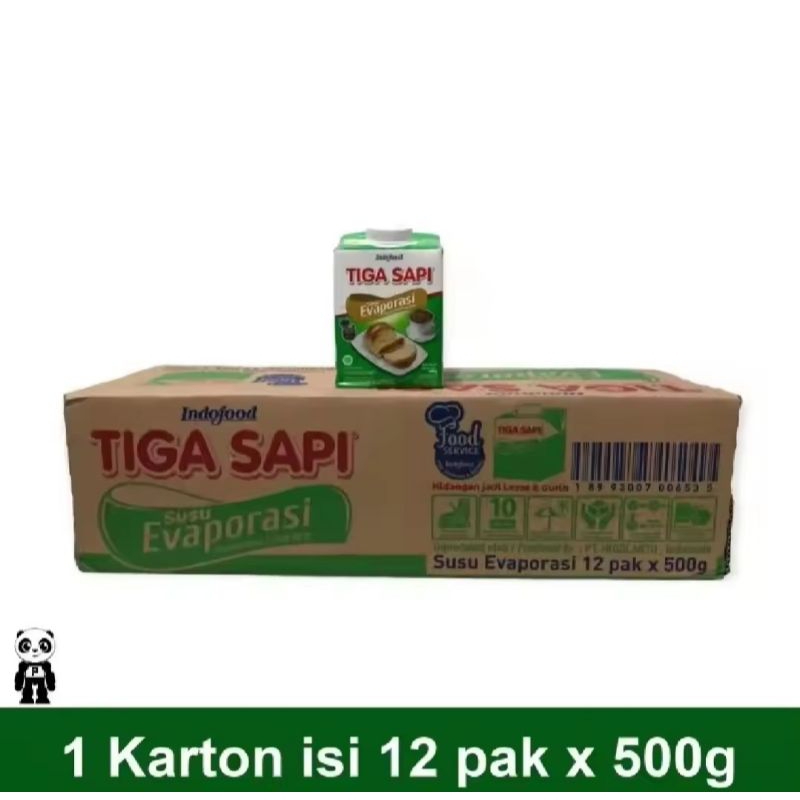 

Susu Evaporasi Tiga Sapi 1 Karton isi 12 pak x 500g