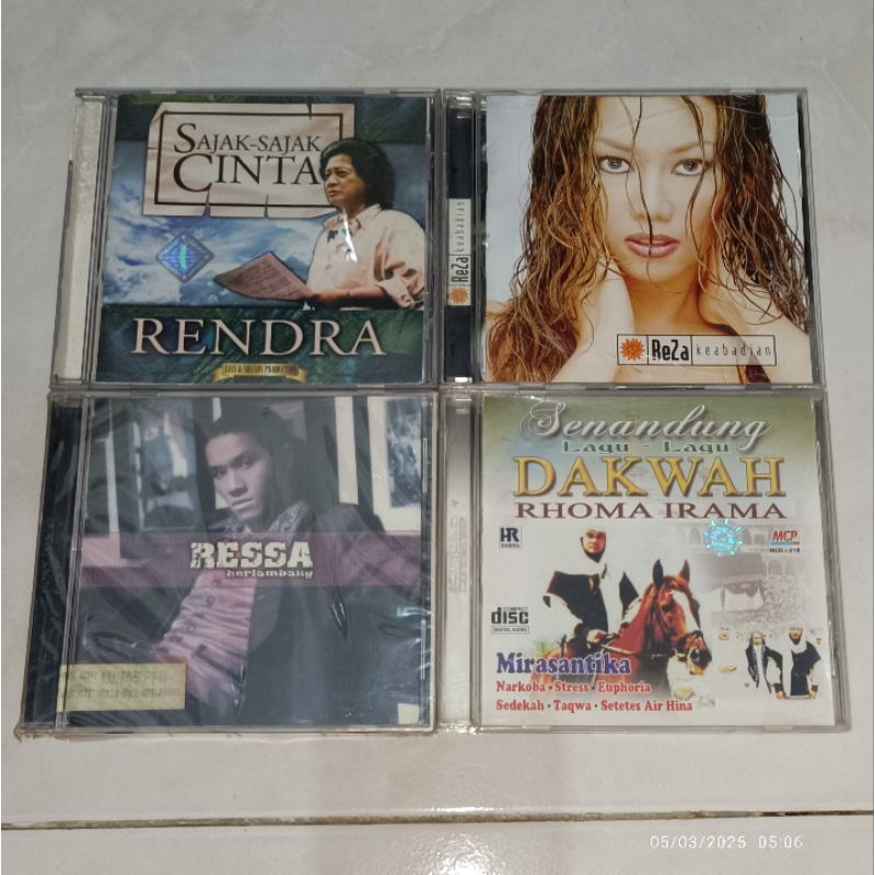cd Indonesia RENDRA-Sajak Sajak Cinta / REZA-Keabadian / RESSA HERLAMBANG / RHOMA IRAMA-Senandung La