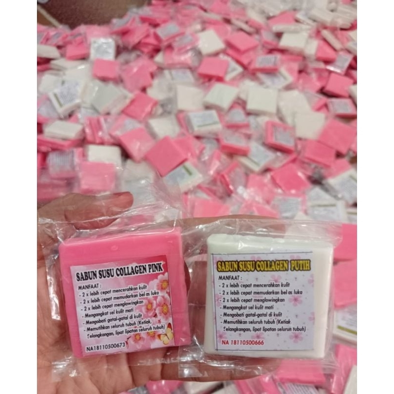 COD / Sabun susu collagen viral / sabun collagen pink pemutih bpom / sabun susu collagen