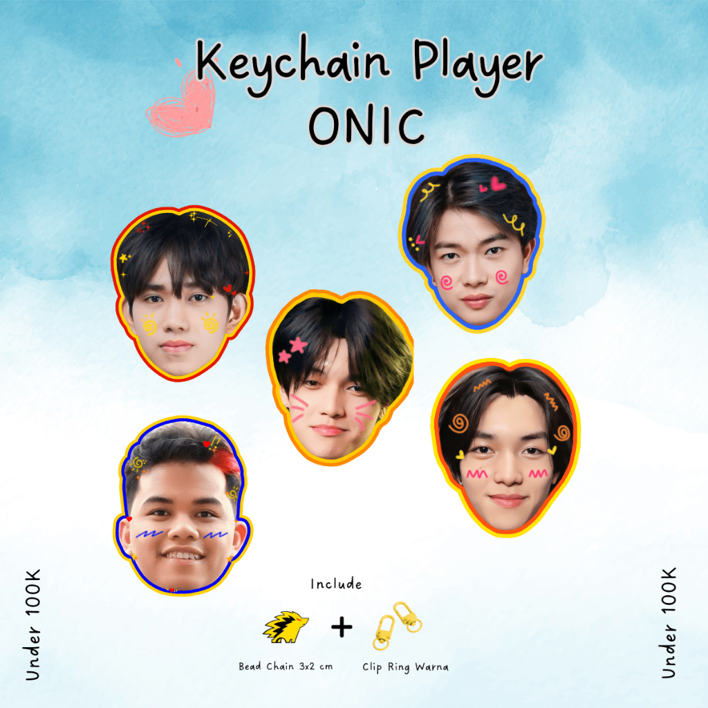 Keychain Player Mobile Legend ONIC [Ganci Akrilik 2 Sisi]