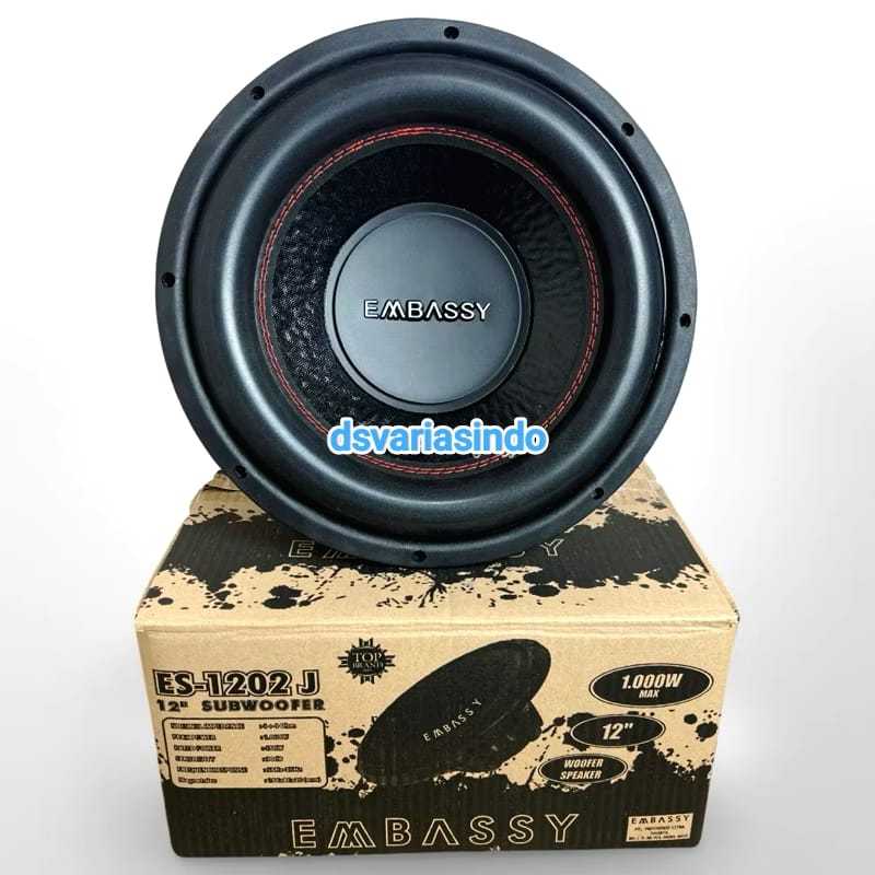 Subwoofer 12 Inch Embassy ES-1202J ES 1202J Double Coil
