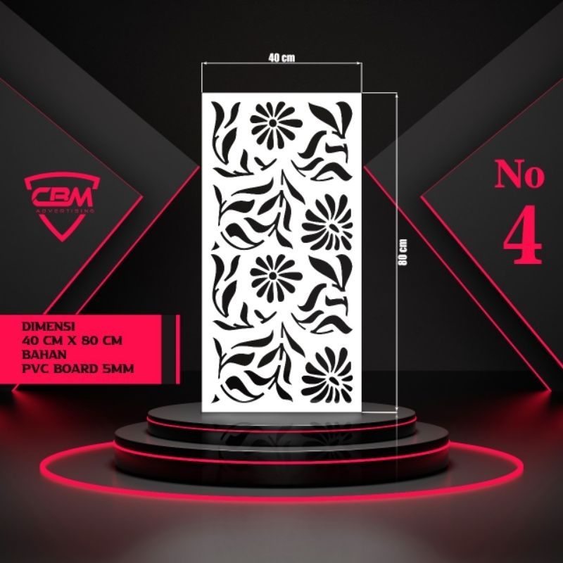 krawangan pvc  40x80