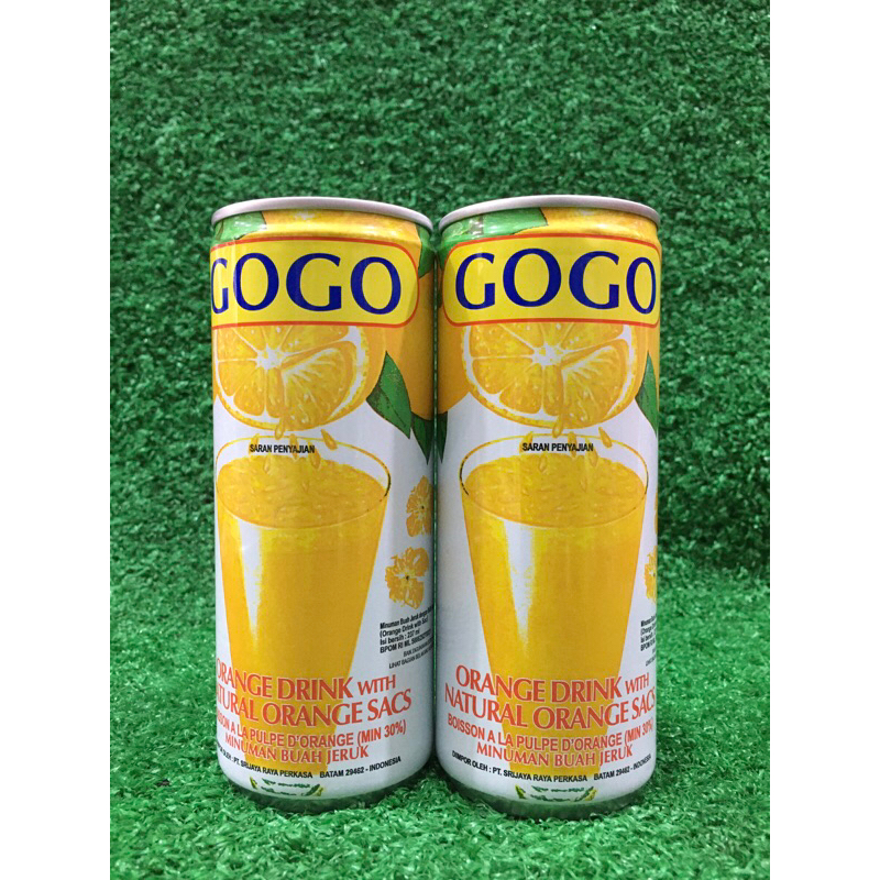 

Gogo Orange Can Drink With Orange Sacs Minuman Kaleng Jeruk Dengan Bulir Jeruk 237ml Impor Korea