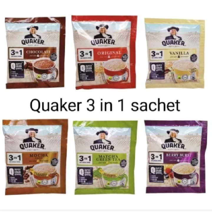 Quaker oatmeal 3in1 10 sachet