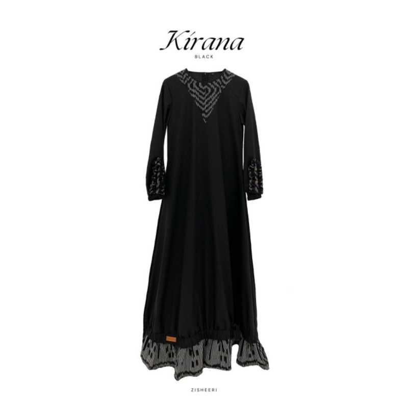 Gamis Zisheeri Kirana Black