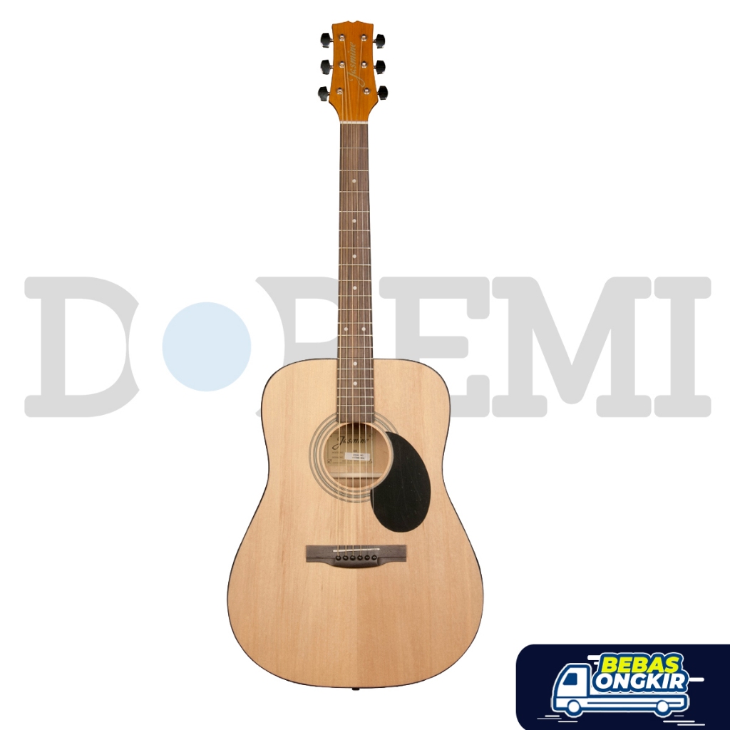Gitar Akustik Dreadnought Jasmine S35 / S-35 / S 35 / Dreadnought Body 41" Spruce Ply Top Satin / Ma