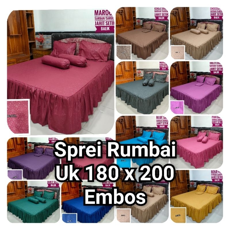 Sprei Rumbai uk 180 x 200 Polos