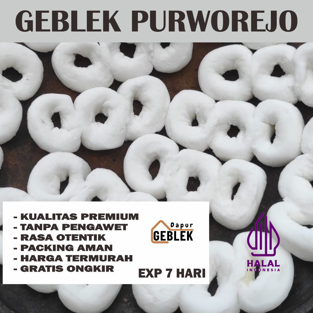 

Geblek Pati Mentah 1 Kg ASLI KHAS PURWOREJO Tanpa MSG dan Pengawet