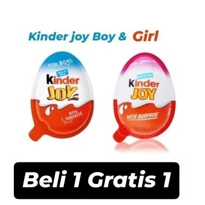 

Coklat Kinder Joy Boy & Girls 20gr BUY 1 GET 1