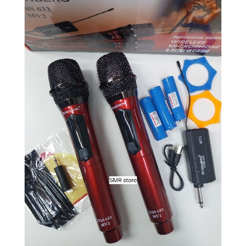 Mic Wireless Dusenberg Jtss633 mv2 Original Full Charging