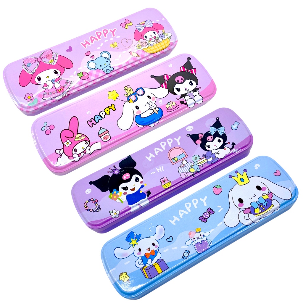 

TEMPAT PENSIL KALENG LPY-55-46 SANRIO (20.5x6.5x2.5) / PENCIL CASE / KOTAK PENSIL KUROMI MELODY