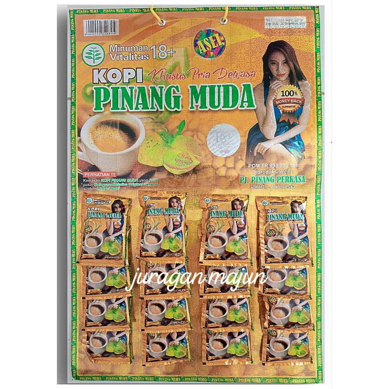 

Kopi Ori Pinang Muda Untuk Pria Kemasan Kuning 1 Hanger 16 Sachet