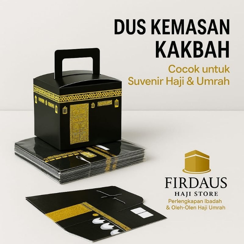 

Dus Box Ka'bah (25 / 50pcs) - Kemasan Unik Oleh-oleh Haji, Umrah & Aqiqah || Firdaus Haji Store
