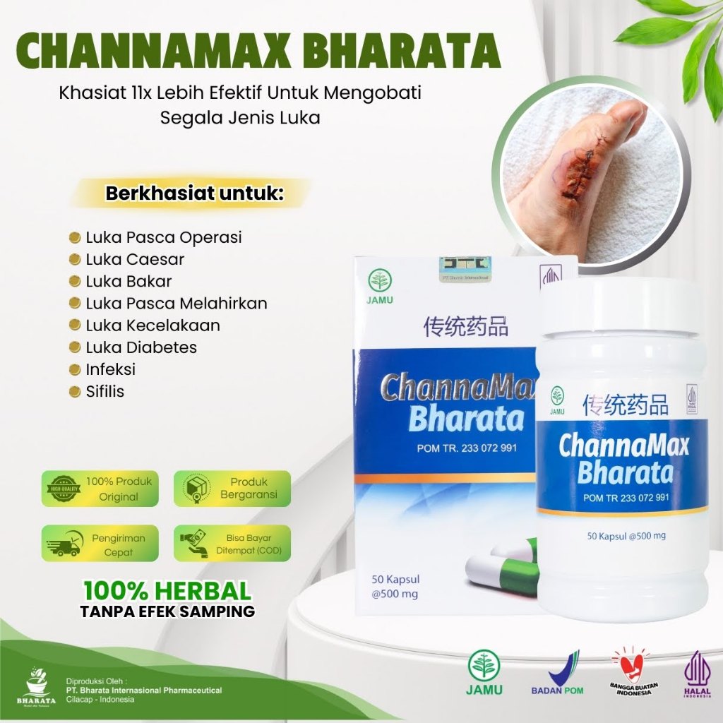 Obat Luka Gula | Obat Luka pasca Operasi | Obat Selulitis || Channamax Bharata Herbal Asli Original.
